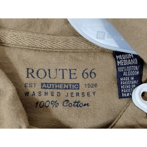Route 66 Mens Polo Shirt Size Medium Brown - Picture 9 of 9